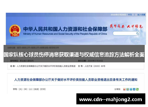 国家队核心球员伤停消息获取渠道与权威信息追踪方法解析全面 国家队核心球员伤停消息获取渠道与权威信息追踪方法解析全面